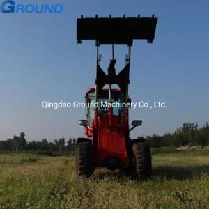 mini excavator front loader with auger attachment 4 wheels CE EPA approved