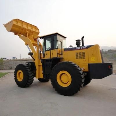 6 Tons Construction Machine Hydraulic Front End Wheel Loaders with Best Price