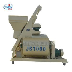 Forcing Type &amp; Complusory Twin Shaft Concrete Mixer Js1000