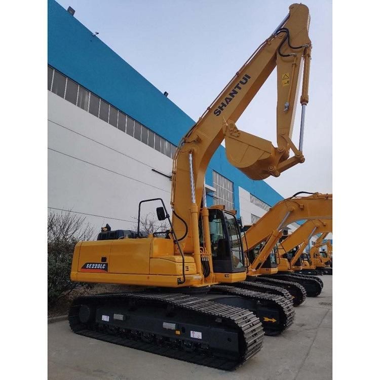 Excavating Machine Shantui Se220LC 22 Ton Crawler Excavator with Long Arm