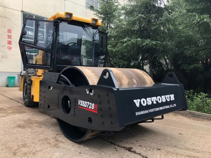 High Quality 28 Ton Ltc728CH Double Cylinder Steel Wheel Compactor for Road Construction