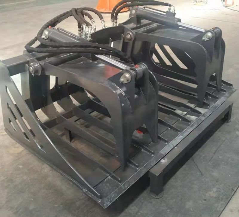 Skid Steer Attachments Rock Grapple Bucket for Sale