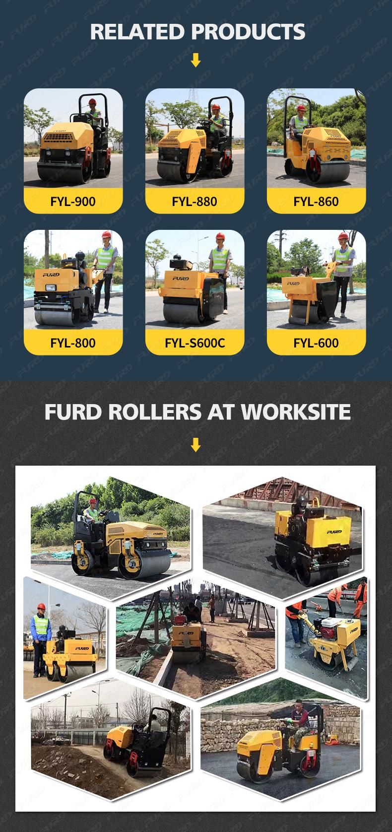 Full Hydraulic System Double Drums Road Roller