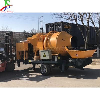 Double Cylinder Full Hydraulic Pumping System Mortar Mixer Conveyor