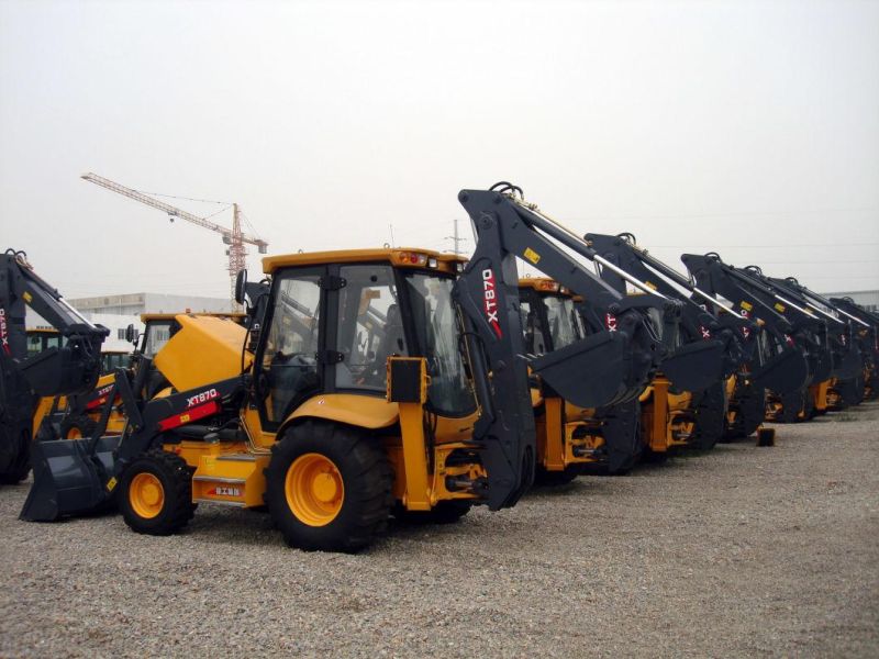 Chinese XCMG Factory 1m3 Xt870 2.5ton Compact Tractor Backhoe Loader Made in China for Sale