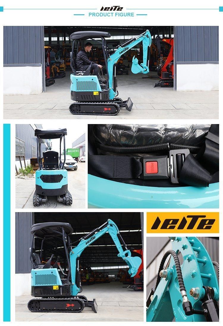 1 Ton Mini Excavator Hydraulic Crawler Small Excavator Lt1015 Mini Digger China Factory Outlet