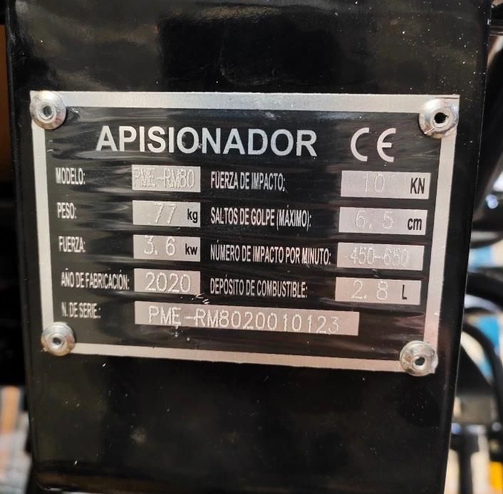 Pme-RM80 Handheld Vibration Tamping Rammer Low Energy Consumption