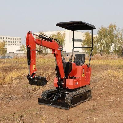 New Design Hydraulic Excavator 1 Ton Small Digger with Roof