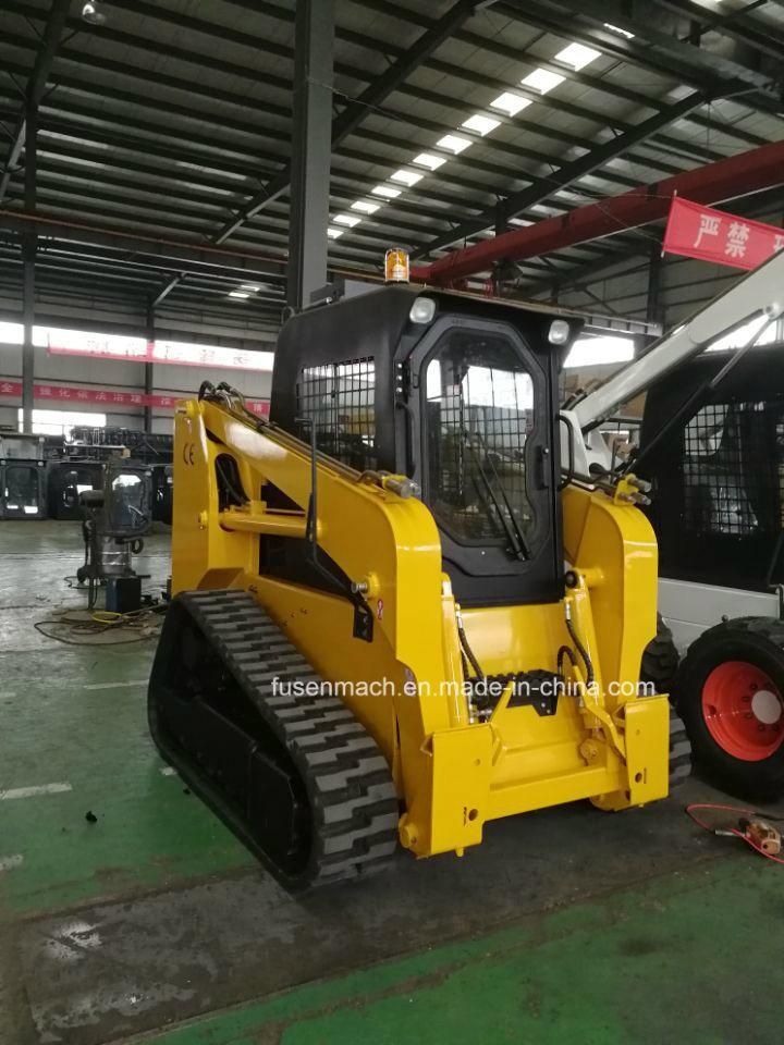 2019 New 75HP Crawler Skid Loader Wheel Loader Track Skid Steer Loader Mini Loader with America Kohler EPA Tire 4 Engine