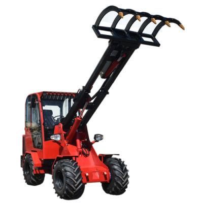 Garden/Farm/Articulated Loader Mini 1.5t/2t Compact/Small/Mini Telescopic Wheel Loader