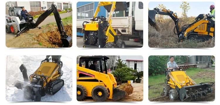 Variously Styles Powerful Angle Broom for Skid Steer Loader