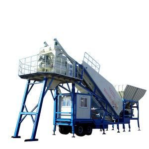 Yhzs50 Mobile Concrete Batching Plant Price