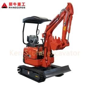 Rhinoceros Xn18 Fully Hydraulic System 10.3kw/11.2kw Mini Crawler Excavators with Good Service