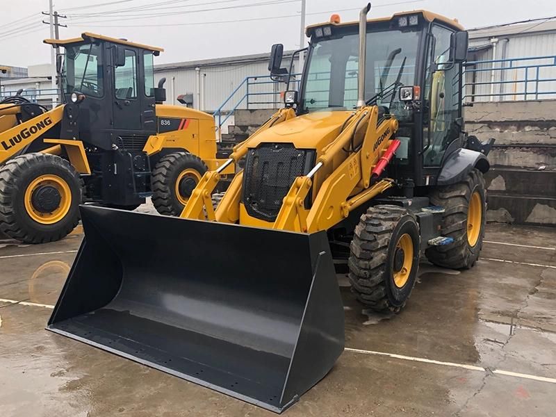 Liugong Tlb Loader Clg 777A Backhoe Loader with Perkins Engine