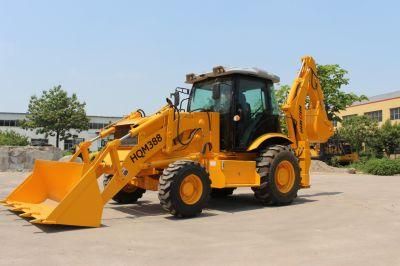 Haiqin Brand Strong (HQM388) with Cummins Engine Backhoe Wheel Loader