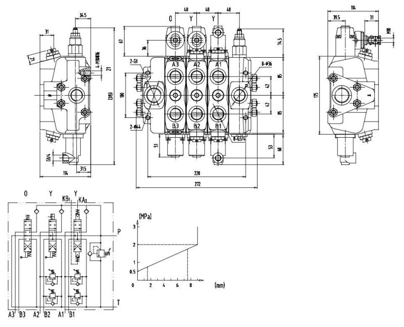 Multi Way Valve Hydraulic Valve China Made