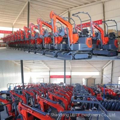 Hot Sale China Mini Small Hydraulic 1ton Diesel Engine Driven Crawler Excavators Lt1012 Plus with CE EPA Certification