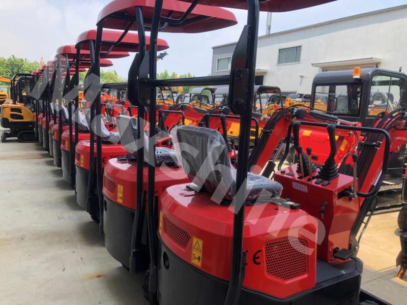 Factory Wholesale Hot Sale 1 Ton Small Digger Excavator Mini for Sale 1000kg Garden Household Mini Excavator Can Be with CE EPA