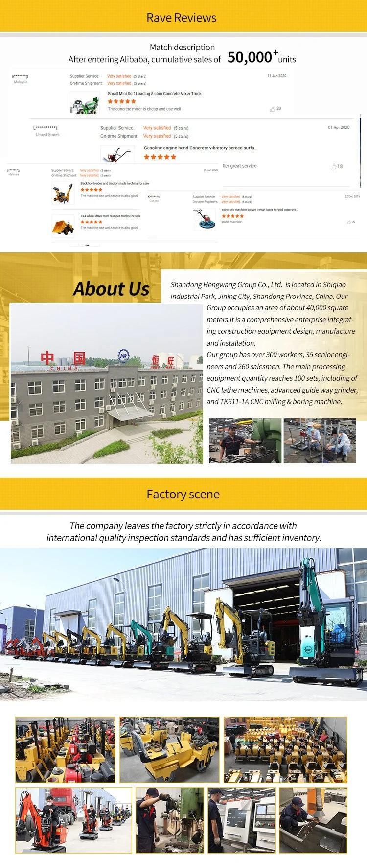 Hengwang Brand Cheap Mini Excavator Small Digger