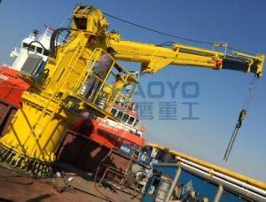 15 M Work Radius Hydraulic Telescopic Marine Deck Crane Loader Cranes