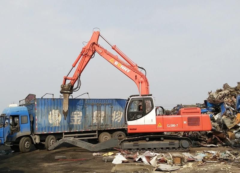 BONNY New CJ320-8 32ton Crawler Hydraulic Dismantling Machine for Scrap Cars Waste Automobile Scrapped Vehicle