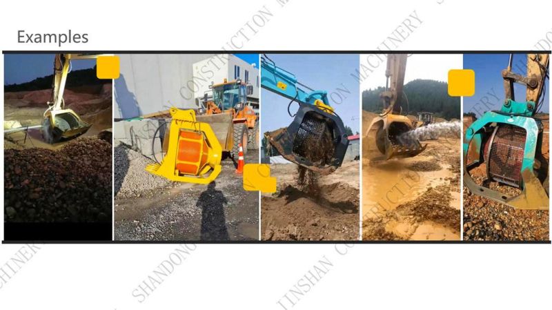 Hot Selling Hydraulic Rotating Screening Bucket/Sieving//Mesh Screening Bucket