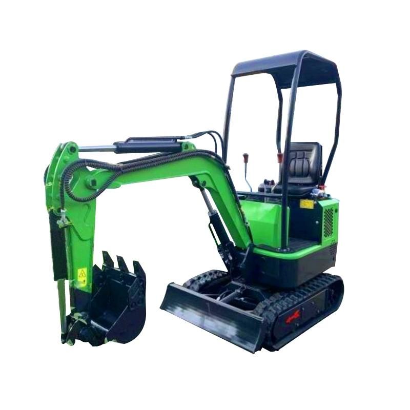Hot Selling Tree Planting 1ton Mini Digger Chinese Excavator with 380mm Bucket and Canopy