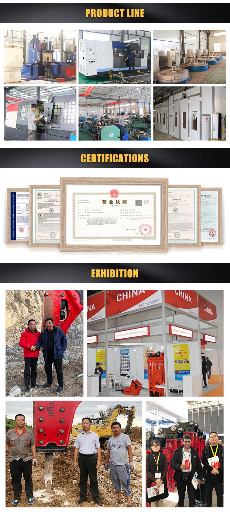 Factory Supply Side Type Excavator Mounted Breaker Hydraulic for Mining