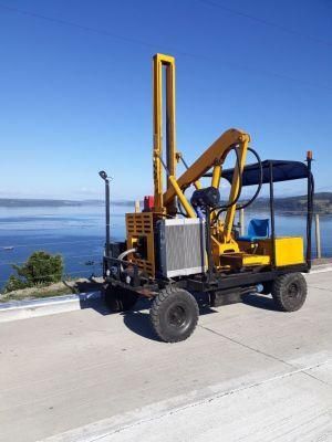 Road Fence Highway Guardrail Post Driver Ramming Machine