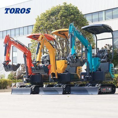 Household Use Tailless Excavators 1 Ton 1.5 Ton Small Digger Hydraulic Crawler Mini Excavator