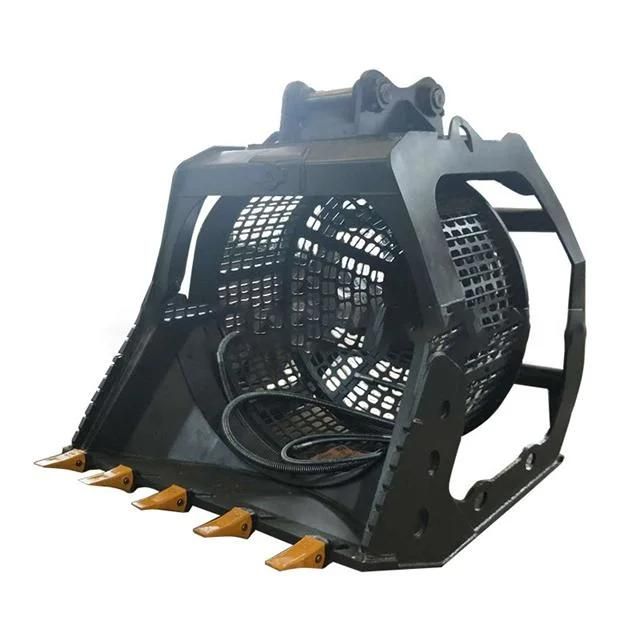 Construction Machinery Flip Screen Bucket Skid Steer Screening Bucket Rotary Screening Bucket