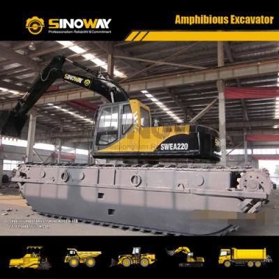 Sinoway Dredging Excavator with Floating Pontoon
