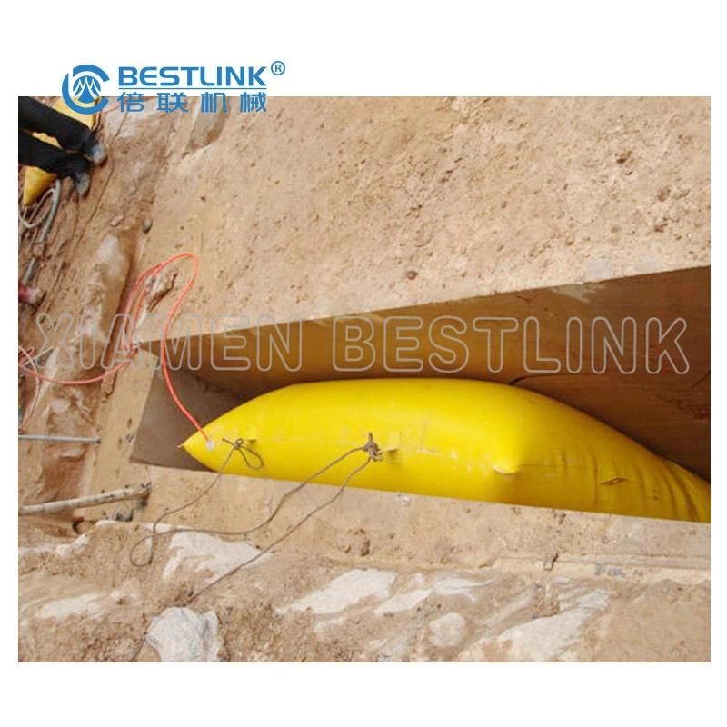 2.0m*1.5m Reusability Marble Stone Air Bag Push for Granite Mine