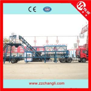 CE Certificate Trailer Concrete Mixing Plant (YHZS35)