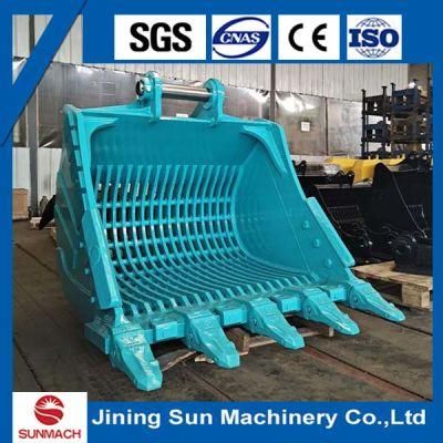 Heavy Duty Rocky Type Gridding Bucket for Sk380 Excavator