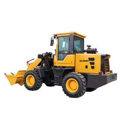 Shanding Zl36 Cheap Front End Wheel Loader for Sale Small Loader 2 Ton Wheel Loaders