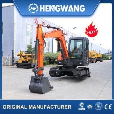 Hw-60 Farmland Used Mini Crawler Excavator with Spare Parts