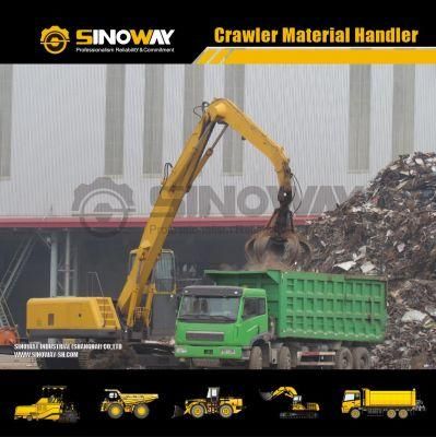 Crawler Material Grabbing Handler for Scrap Recycling