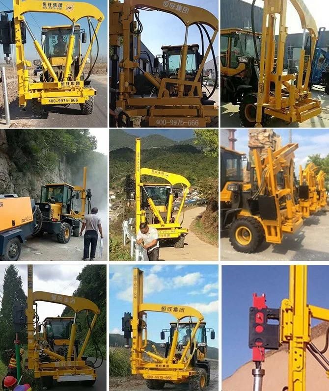 Sell 2800mm Piling Depth Guardrail Pile Driver Widely Used in Piling and Drilling Engineering