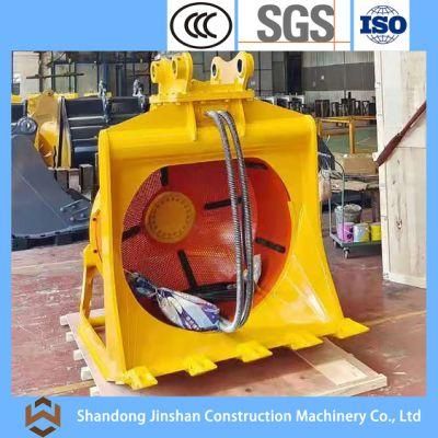 Hot Selling Hydraulic Rotating Screening Bucket/Sieving//Mesh Screening Bucket