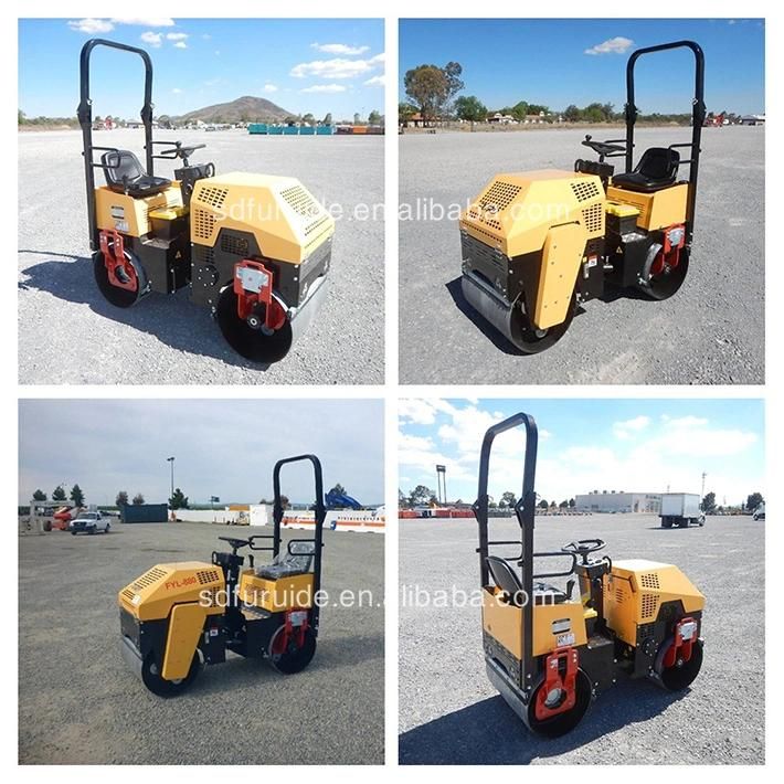 Promotion 1000 Kg Ride on Diesel Engine Mini Compactor Road Roller