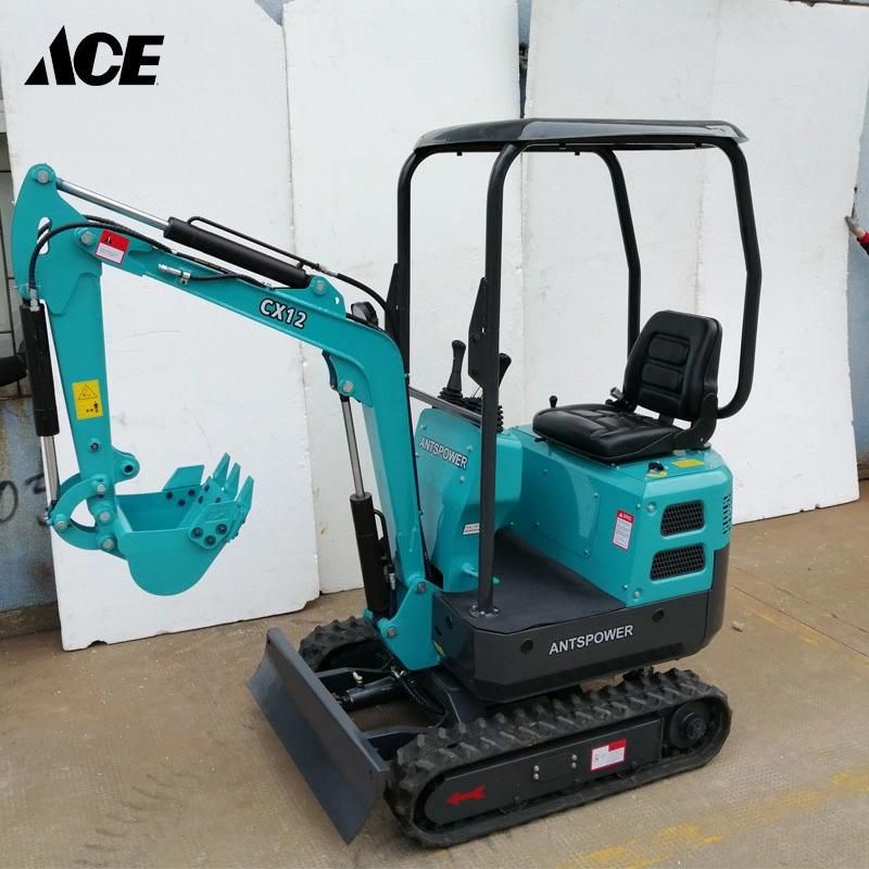 Hydraulic 1.2 Ton Crawler Mini Excavator Micro Digger Excavator for Sale