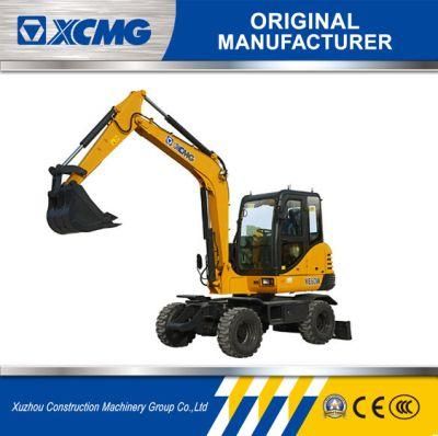 XCMG Small Excavator Xe60W 6ton Wheel Excavator (More models for Sale)