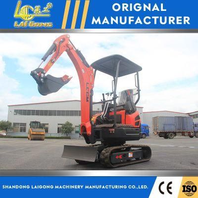 Lgcm 2.2t Small Energy Saving Compact Crawler Excavator with Imported Engine and Pump for Various Working Conditions