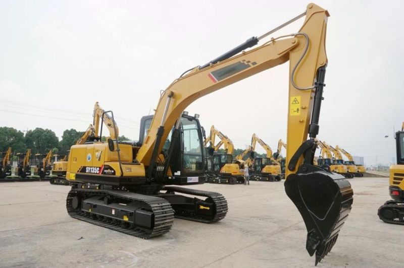 Sy135c 13.5ton Crawler Excavator Small Digger with 0.65m3 Bucket