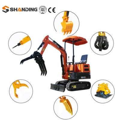 China Cheap Hydraulic Mini Digger Manufacturer 1 Ton Mini Excavator