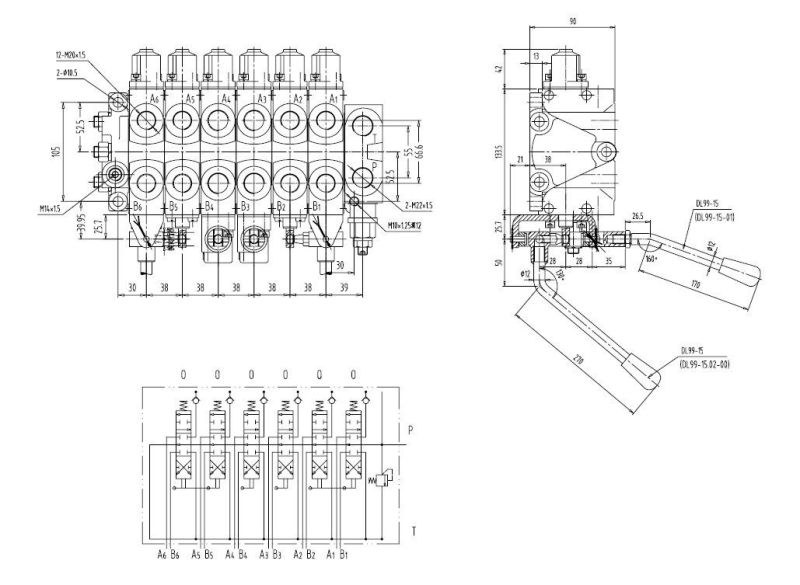 Slusher Hydraulic Valve Multi-Way Valve