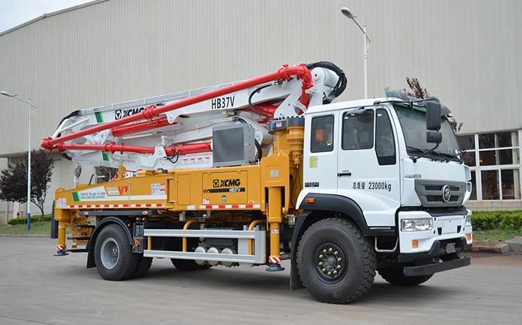 XCMG Factory 37 Meter Concrete Boom Pump Truck Hb37V for Sale