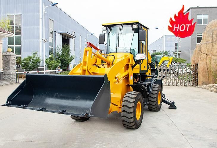 Rated Load 2600kg Diesel Drive 0.25m3 Excavator Bucket Backhoe Loader Price