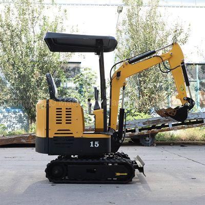 Hot Sale Excavator 1.5 Ton Small Excavator Price Micro Bagger with Thumb Bucket